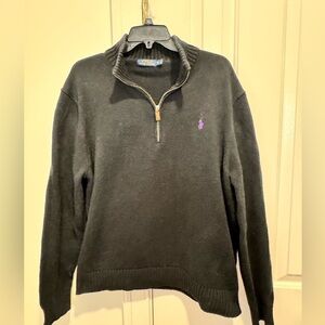 Polo by Ralph Lauren Black Zip Up Sweater